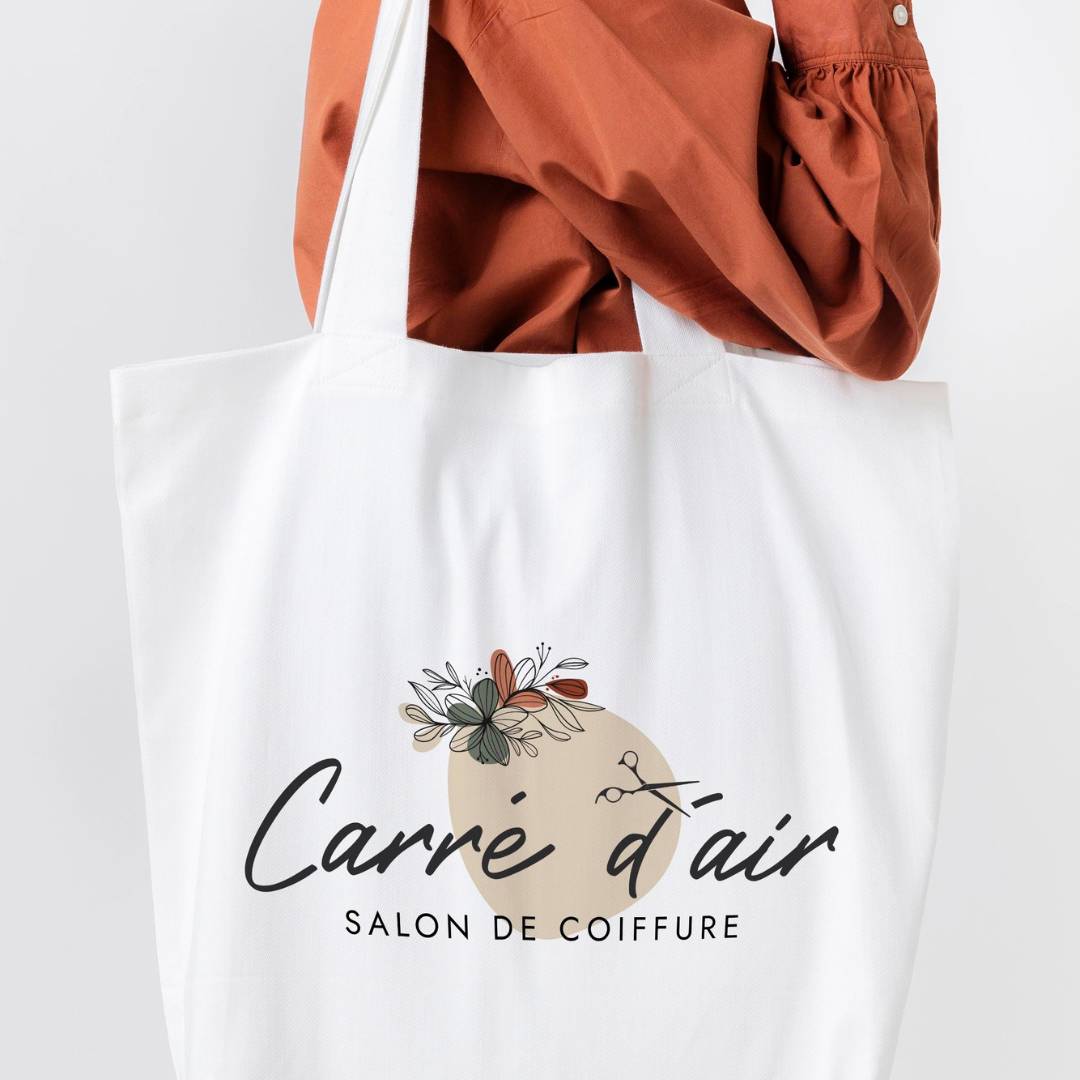 sac en toile salon de coiffure carré d'air à Auxonne