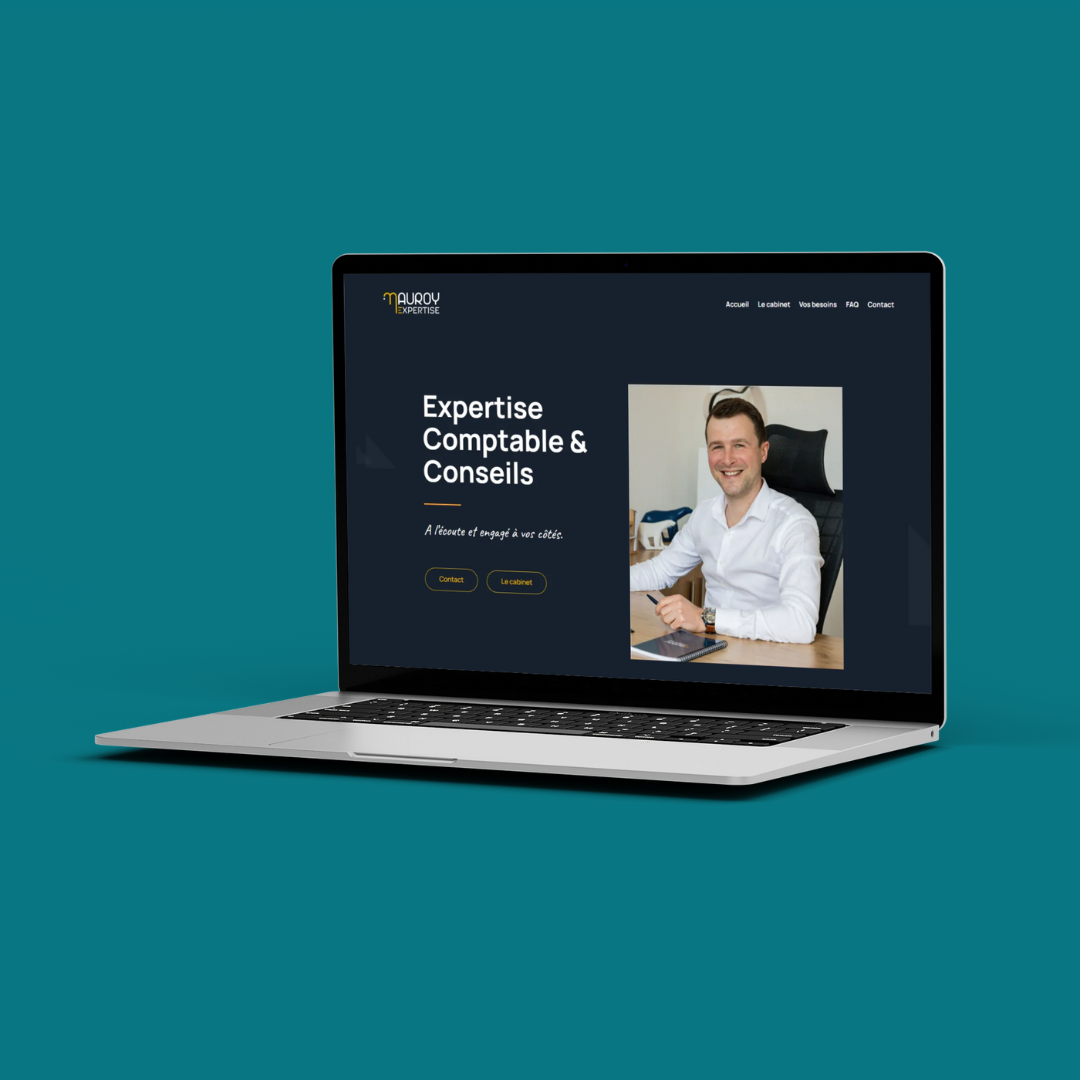 Site internet Mauroy Expertise by Kyracom Agence communication Dijon