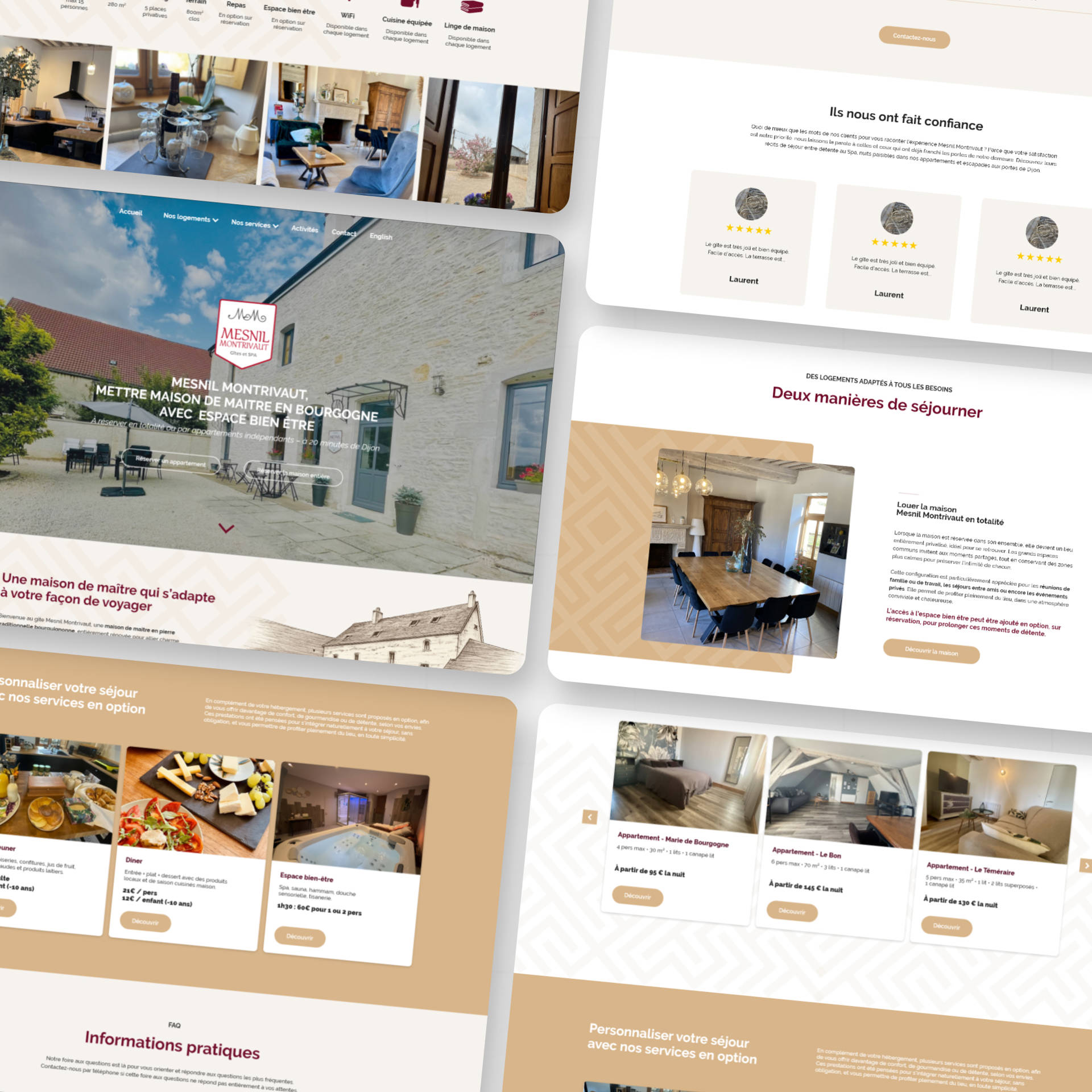 Site internet, website, gîte, chambre, hôte, chaleureux, convivial, accueillant, bien être, moderne, maison