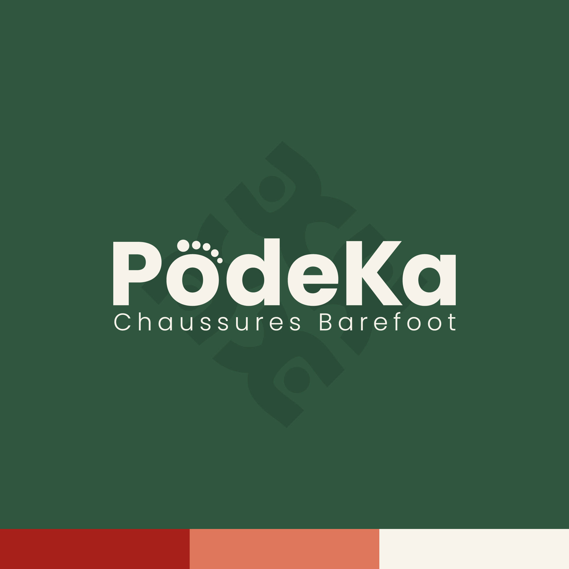 PodeKa Logo barefoot, chaussure, magasin, vert, pied, marche, liberté, mouvement
